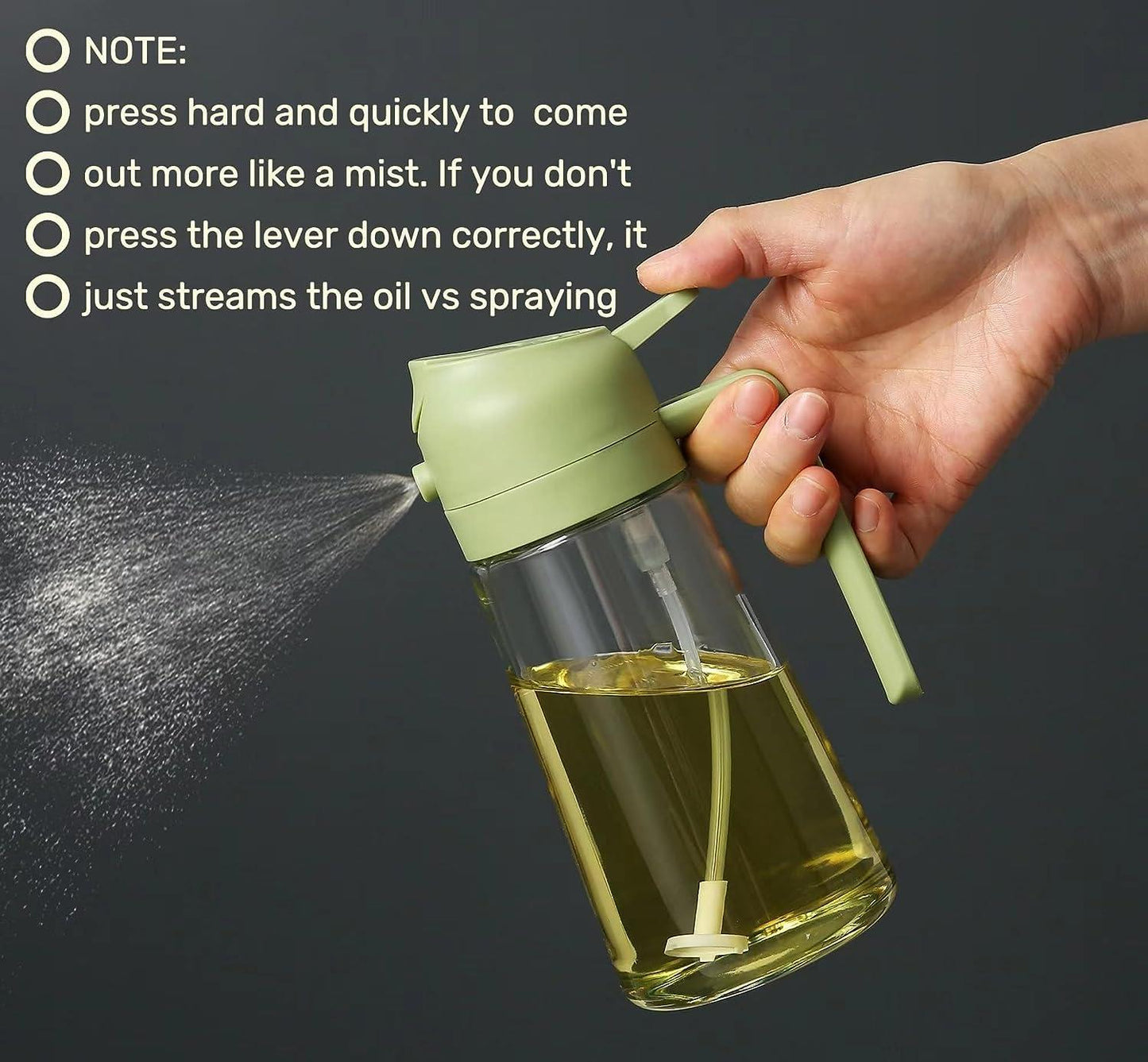 Fit-Friendly 2-in-1 Oil Sprayer: Your Partner in Healthy Cooking